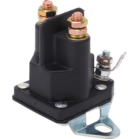 Relais de démarreur avec boîtier ABS et bobine en cuivre, remplacement pour tondeuse à gazon 12 V. (1/5)