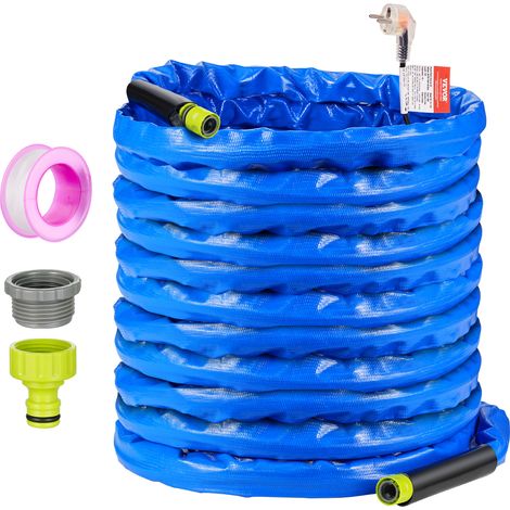 VEVOR Manguera de Agua Caliente para Autocaravana 30,5 m, Manguera de Agua Potable Anticongelante hasta -42,7 ℃, con Tapa Ondulada, Autorregulable, Diámetro Interior 16 mm, Sin Plomo ni BPA (1/5)