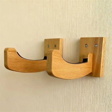 Support Mural en Bois pour Planches de Surf (Lot de 2), Idéal pour le Matériel de Ski, de Snowboard et de Surf (1/5)