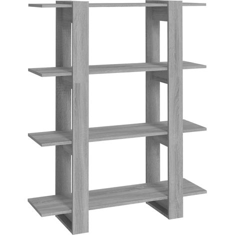 Maison Exclusive - Bücherregal/Raumteiler Grau Sonoma 100x30x123,