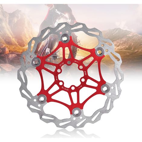 Plaquette de frein flottante pour VTT ZTTO 180 mm, 6 boulons, accessoire de cyclisme (rouge) (1/5)