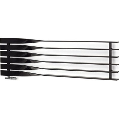 Scaldasalviette ad acqua calda nero 410mm di altezza e 1000mm di larghezza - 408 Watt - CYK410/1000HO8N