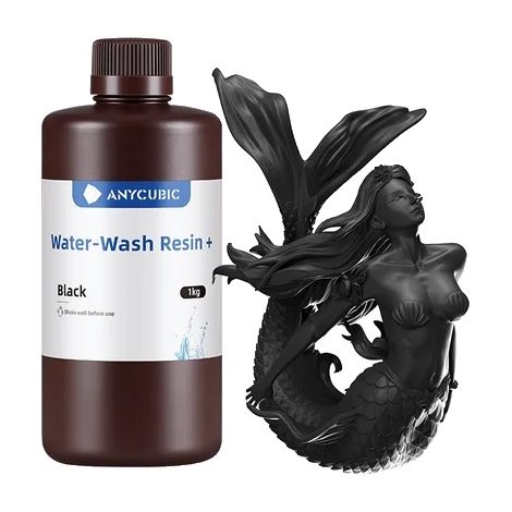 Resina per stampa 3D, a basso odore, ad alta precisione, 1 kg, NERA (1/2)
