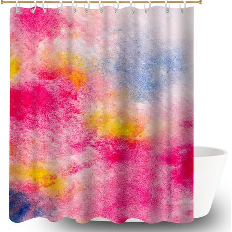 Rideau de douche en polyester 180x180 tendance bâche polyester douche pour jeune couple emménageant (1/5)