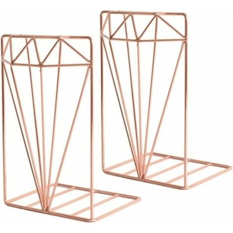 Serre-livres, Serre-livres for étagères Serre-livres simples en fer forgé Personnalité de bureau Serre-livres créatifs Ornements École Rangement de bureau(2Pcs)-LIAIKI (1/5)