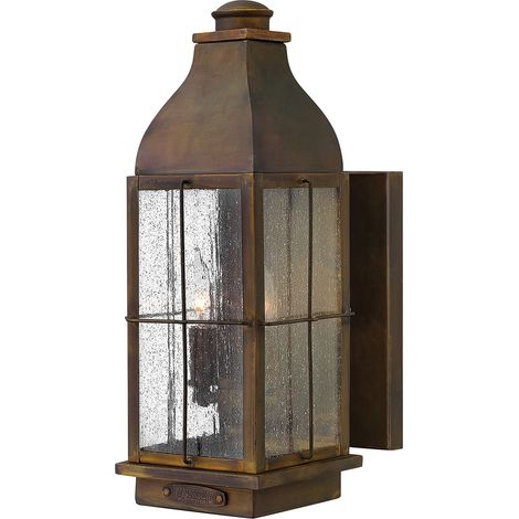 Elstead Bingham - 3 Licht Außen Mittelwandlaterne Licht Sienna IP44, E14 (1/5)