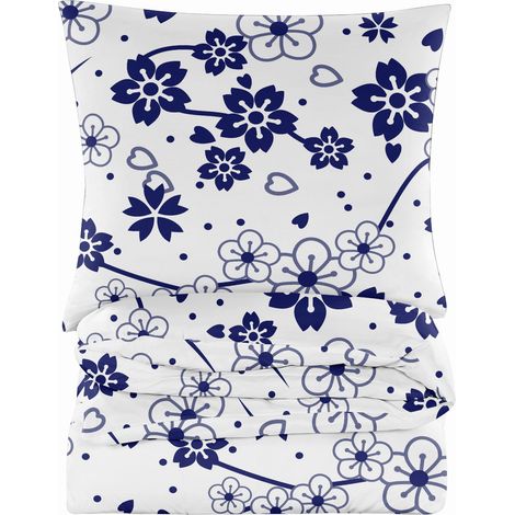 Biancheria da letto in cotone 220x200 con fiori