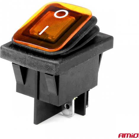 Interrupteur rectangulaire lumineux amio-03091 (1/4)