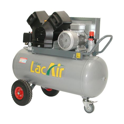 Lacme – Compresseur mobile TwinAir 28/100T 28 m³/h 100L 11 bar triphasé – Moteur bicylindre en V – 463300 (1/2)