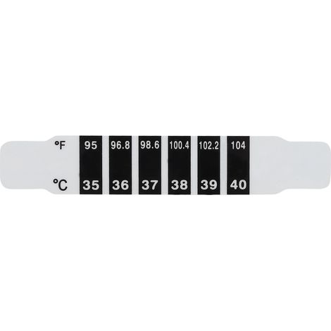 Thermomètre frontal réutilisable pour bébé - Bandes de température précises et rapides (1/5)