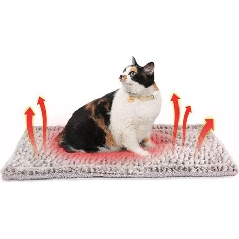 Tappetino autoriscaldante per gatti, cuccia autoriscaldante, 60 x 80 cm (23,5" x 31,5") Tappetino termico riscaldante per gatti, tappetino extra caldo per animali domestici (1/5)