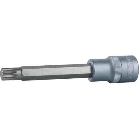 Douille tournevis XZN 1/2'', L.110 mm - M6 - En Chrome Vanadium - Finition satinée (1/2)