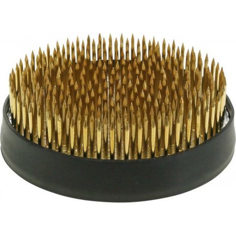 Hérisson rond Kenzan en laiton, fleur hérisson 70 mm (1/2)