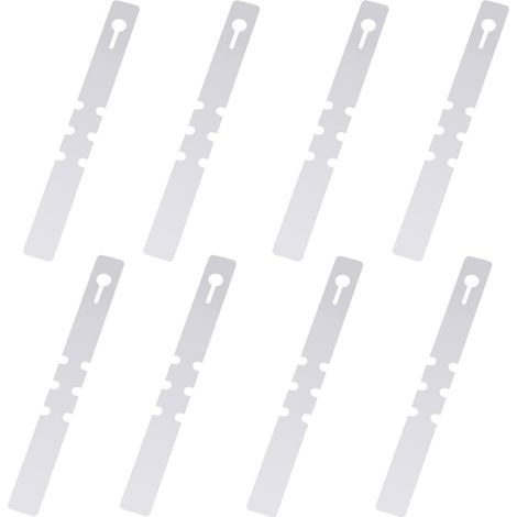 100 - Étiquette de plante - Étiquette de jardin - En plastique PVC étanche et réutilisable pour arbres et fleurs en intérieur ou extérieur Blanc 2x20cm (1/5)