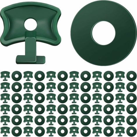 200 Pièces Clips de Torsion de Serre Clips de Fixation de Serre en Plastique et Rondelles Clips d'Angle d'Extension de Serre pour Isolation de Serre en Aluminium Ombrage de Filet (1/5)