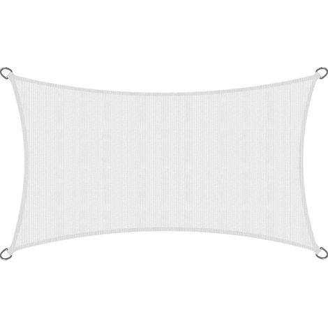 Sol Royal – Voile d'ombrage rectangulaire 2x4m – HDPE perméable – Protection UV – Résistant aux intempéries et aux moisissures (1/5)