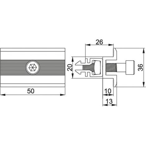 Soporte panel intermedio klick pufk 890300