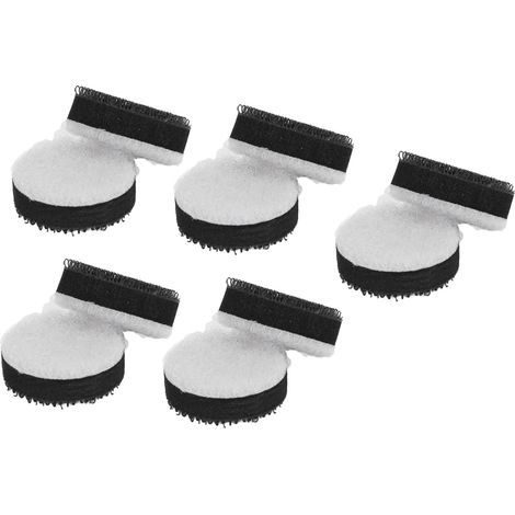 Lot de 10 tampons éponge abrasifs 25mm, patins de ponçage avec velcro auto-agrippant, pour polissage, lustrage et meulage (1/5)
