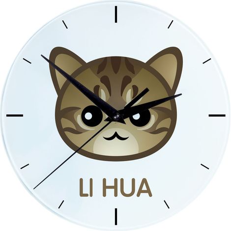 Li Hua - Li Dragon - Reloj de MDF con gráficos e inscripción de Art-Dog (1/5)