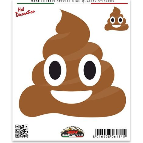 Adesivi Stickers Standard Cacca 10 x 12 cm (1/4)
