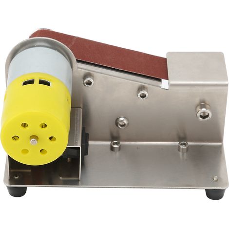 Ponceuse à bande compacte 150W pour affûtage et finition - Outil électrique bricolage avec prise européenne
