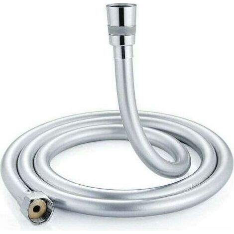Flexible de douche de 1,5 m. Flexible de douche avec double protection anti-torsion. Raccords en laiton, connexion universelle G1/2. (1/4)