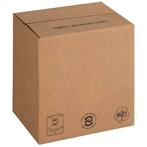 Boîte multi usage, à fond automatique, à hauteur variable L 30,5 x l 21,5 x H 21,5/32,5 cm - Lot de 25 (1/3)