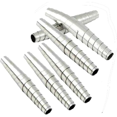 Lot de 6 ressorts volute de rechange argentés en acier inoxydable pour sécateur de jardin - Ressort de rechange manuel universel - Pièces de rechange pour tondeuse à gazon (1/5)