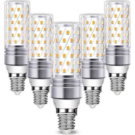 5 LED-Glühbirnen E27 16W, kaltweiß, warmweiß, Birnenkerzen-Farbton (1/5)
