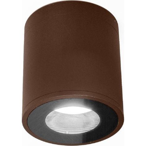 TRADE SHOP - Faretto Lampada Soffitto Bagno Vasca Box Doccia Portalampada Gu10 Impermeabile Ip65 - Marrone (1/3)