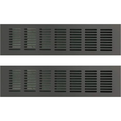 Rectangular Ventilation Grille, Rectangular Air Vent, Air Vent, Rectangular Ventilation Grille, Rectangular Air Vent for Ideal Ventilation 80 × 300mm 2PCS (1/5)