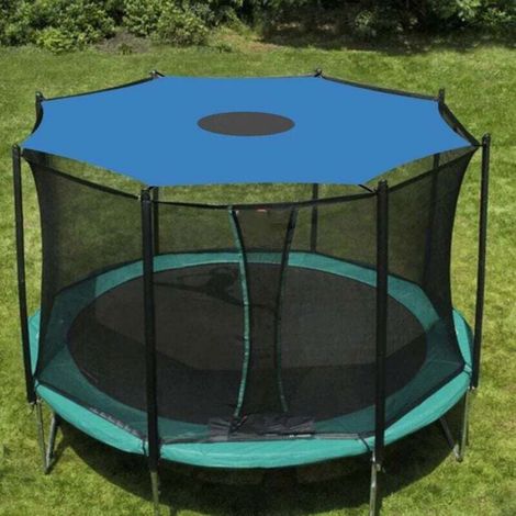 Pare-Soleil Trampoline - 366 Cm - Tissu Oxford Ripstop Impermeable - Protection UV - Pour Trampoline 8 Poteaux - 1 Unite (1/4)