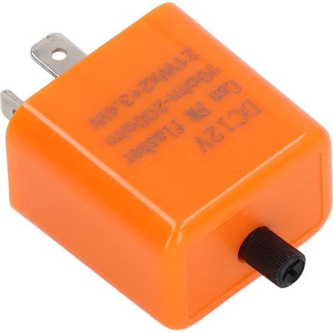 Relais clignotant 12V LED clignoteur 2 broches normalement ouvert fréquence réglable pour auto moto (1/5)