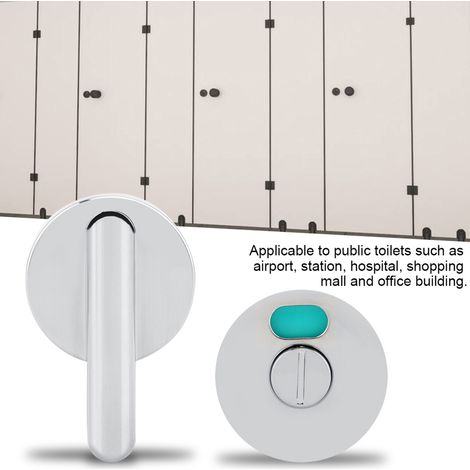 Cerradura indicadora de puerta de nailon – Verde "Libre" / Rojo "Ocupada" – Diámetro 5,4 cm (1/5)