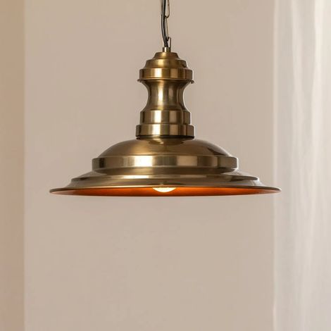 [GEBRAUCHT] B-Ware Hängeleuchte Pendelleuchte Sivani Leuchte Gold Antik Metall Esszimmer Wohnzimmer