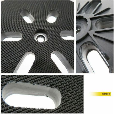Patin de ponçage pour ponceuse excentrique Bosch GEX 150 AC, PEX 15 AE, GEX 150 Turbo 150 mm avec vis Femeo (1/3)