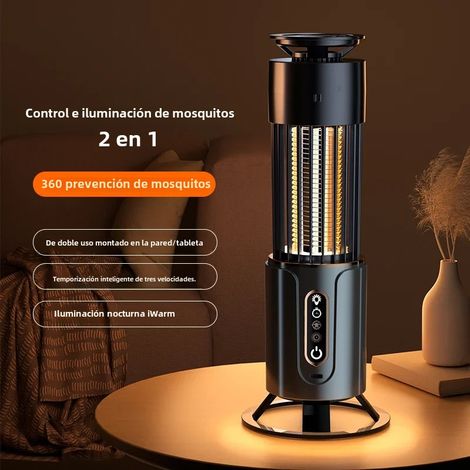 Lampe anti-moustiques USB, répulsif anti-moustiques de camping avec minuterie et piège à mouches, produit électronique d'extérieur. (1/5)