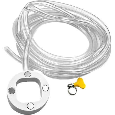 Kit de tuyau de vidange pour climatiseur, avec connexion flexible magnétique, 1,2 m/1,8 m/3,7 m, design universel, ensemble de vidange d'eau pour fenêtre, tube d'évacuation des condensats, pour (1/5)