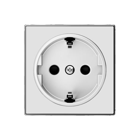 Tapa base de enchufe schuko 2P+TT CRISTAL BLANCO NIESSEN SKY 8588 CB