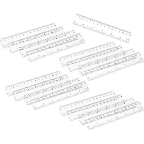 de mesure en plastique transparent de 15 cm lot de 25 outil (1/5)