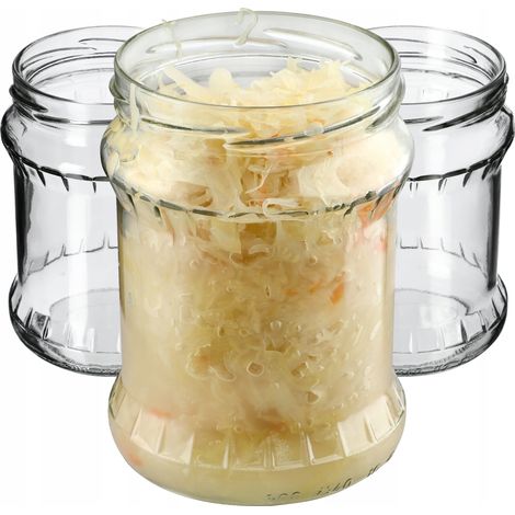KADAX Vorratsgläser mit Schraubdeckel, 24er-Set - 500 ml - Ohne Deckel
