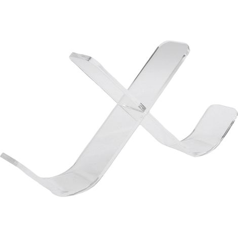 Présentoir en acrylique transparent en forme de W pour rondelles de hockey, support pour 3 rondelles autographiées, objets de collection sportifs (1/5)
