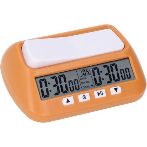 VGEBY Horloge d'échecs numérique Chronomètre d'échecs portable Horloge professionnelle pour match d'échecs Jeu d'échecs (1/3)