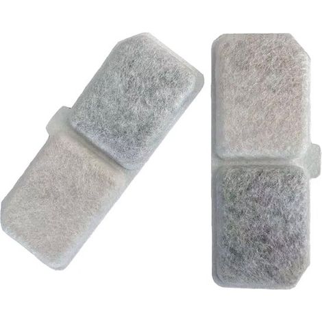Cartouche filtrante à charbon actif pour fontaines à eau pour animaux, distributeurs d'eau pour chats et chiens, cartouche filtrante ronde courbe pour fontaine à eau pour chats (1/4)