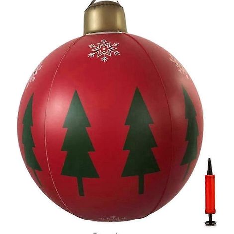 Boules gonflables de Noël de 60 cm (24 pouces) - Décorations extérieures - Décorations de jardin gonflables pour Noël (1/5)