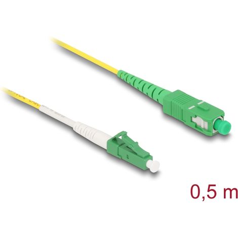 Delock Cabe de fibra Ã³ptica LC-APC  SC-APC Simplex monomodo OS2 0,5 m