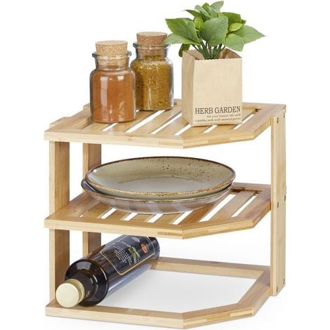 Etagere dangle en bambou pour la cuisine (1/5)