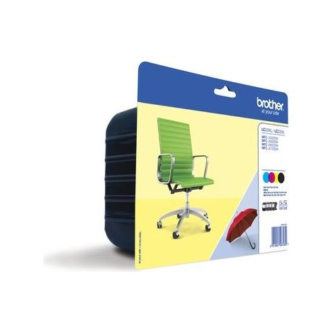 Cartucho de Tinta Original Brother LC-229/ LC-225XL Alta Capacidad Multipack/ Cian/ Magenta/ Amarillo/ Negro (1/5)