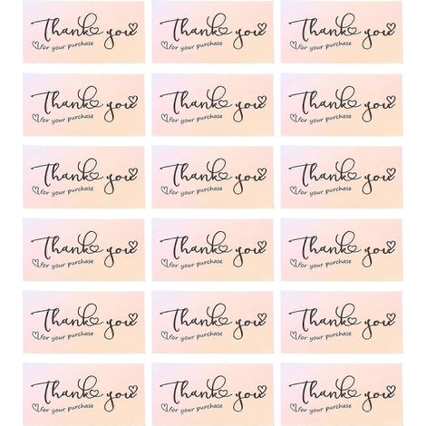 50 cartes de remerciement, cartes postales de remerciement pour petites entreprises, thème « Merci »-9X5X0.1CM