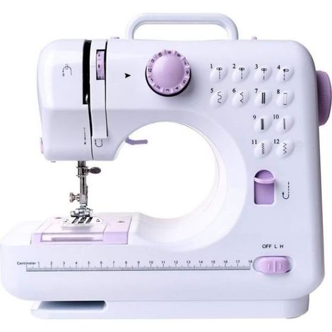 Machine à Coudre Couture Double vitesse Fil Portable Multifonction Ménage Réglable Automatique Lumière Électrique (1/4)